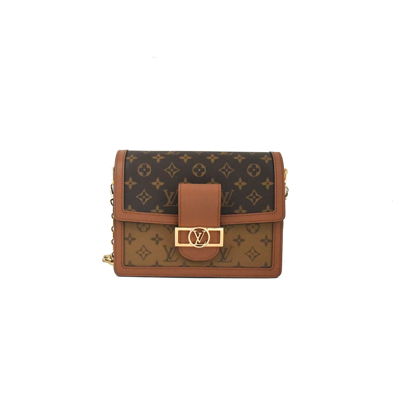 Pre-owned Louis Vuitton Dauphine Mm Monogram Brown In Default Title