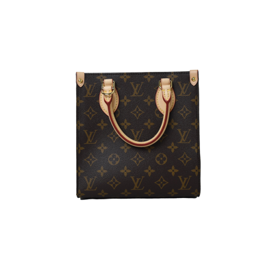 Pre-owned Louis Vuitton Sac Plat Bb Bag Monogram Brown In Default Title
