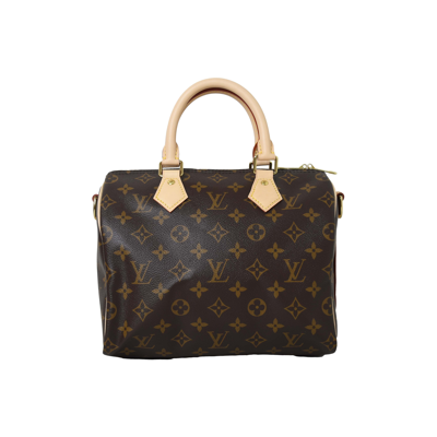 Pre-owned Louis Vuitton Speedy Bandouliere 25 Monogram Brown In Default Title