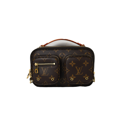 Pre-owned Louis Vuitton Utility Crossbody Bag Monogram Brown In Default Title