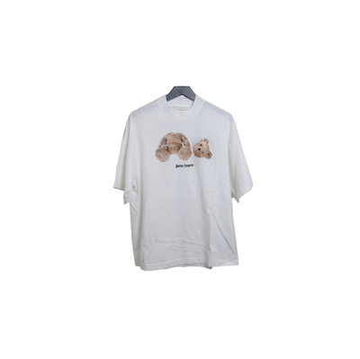 Palm Angels Bear Over Tee White Brown In Xxl