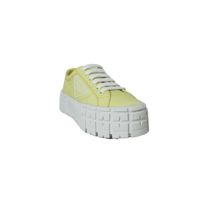 Prada Calzature Donna Nylon Gabardine 1 Narciso Yellow In 37.5