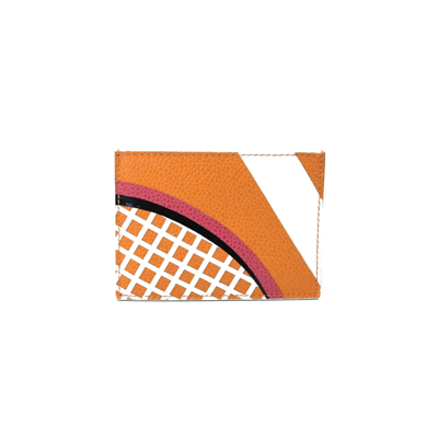 Thom Browne Card Holder Tennis Orange In Default Title