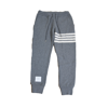 THOM BROWNE THOM BROWNE SWEAT PANTS IN DOUBLE FACE CASHMARE W/ENGINEERED 4 BAR STRIPE MID GREY