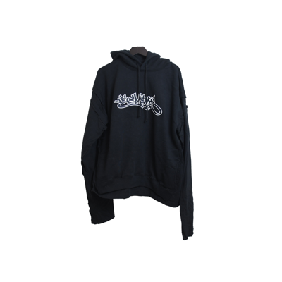 Vetements Patched Long Sleeve Hoodie Hiphop Black In Xxl