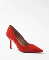 Ann Taylor Mila Suede Pumps In Firecracker Orange