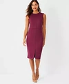 ANN TAYLOR THE CREW NECK SHEATH DRESS IN DOUBLE KNIT