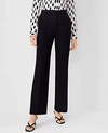Ann Taylor The Petite Pintucked High Waist Trouser Pant In Double Knit In Black
