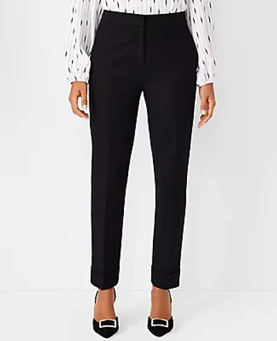 Ann Taylor The Petite High Waist Ankle Pant - Curvy Fit In Black