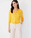 Ann Taylor Petite Modern Ann Cardigan In Desert Yellow