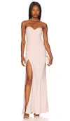 Lovers & Friends The Kim Gown In Blush