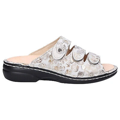 Pre-owned Finn Comfort Womens Sandals Kos Hook-and-loop Open-back Outdoor Leather