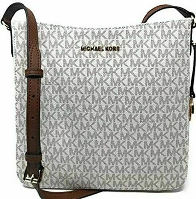 Pre-owned Michael Kors Women Messenger Crossbody Bag Handbag Purse Shoulder Strap Black Mk