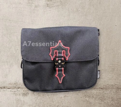 Pre-owned Trapstar Messenger Bag 2.0 - Black/red Brand ✅