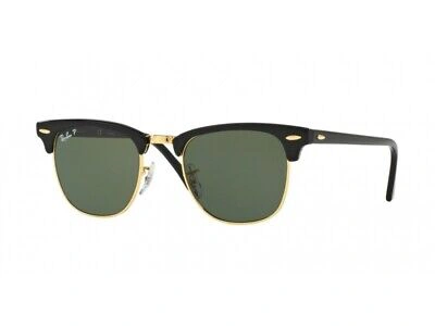 Pre-owned Ray Ban Ray-ban Sunglasses Rb3016 Black Green Polarized 901/58