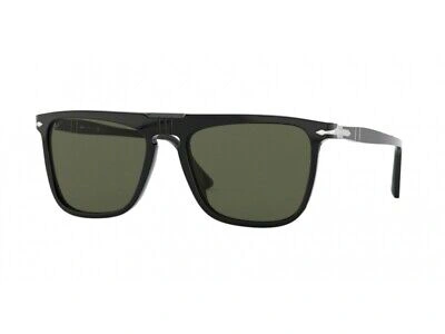 Pre-owned Persol Sunglasses  Po3225s 95/58 Black Green Polarized Authentic