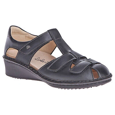 Pre-owned Finn Comfort Womens Sandals Funen Hook-and-loop Strappy Outdoor Leather