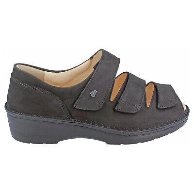 Pre-owned Finn Comfort Womens Sandals Ischia Hook-and-loop Strappy Nubuck Leather