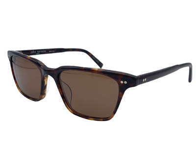Pre-owned John Varvatos Sunglasses V601 54mm Sullivan Brown Tortoise Polarized Brown