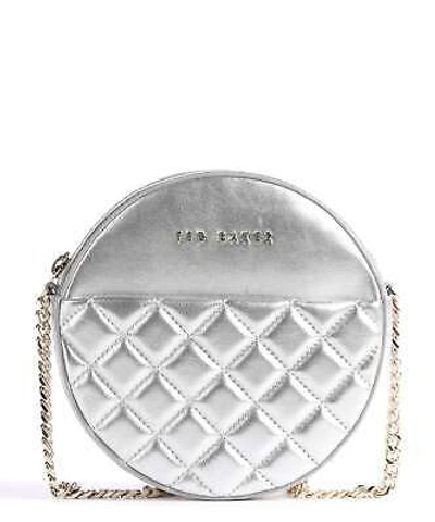 Pre-owned Ted Baker Cirra Quilted Leather Cross Body Bag, Silver