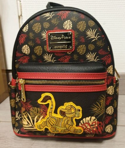 Pre-owned Disney Backpack Lion King/ King Lion Lifestyle Loungefly Dlp Land Paris