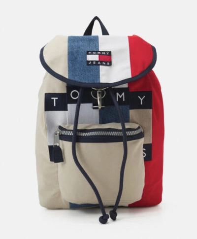 Pre-owned Tommy Hilfiger Tommy Jeans - Colour Block Backpack - Unisex - [brand New] - Multi - Authentic