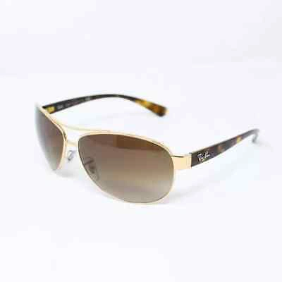 Pre-owned Ray Ban Ray-ban Aviator Sunglasses Gold & Tortoise Shell With Brown Lenses,rb3386 001/13
