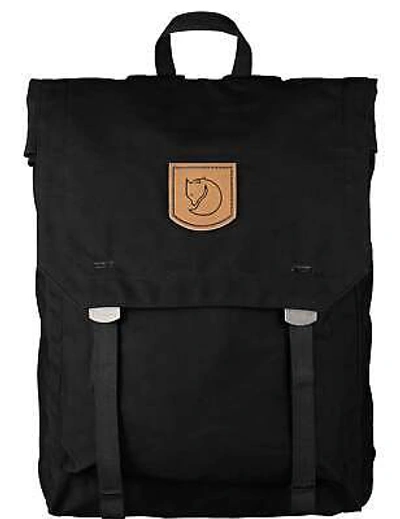 Pre-owned Fjall Raven Fjallraven Unisex Foldsack No. 1 Backpack - Black