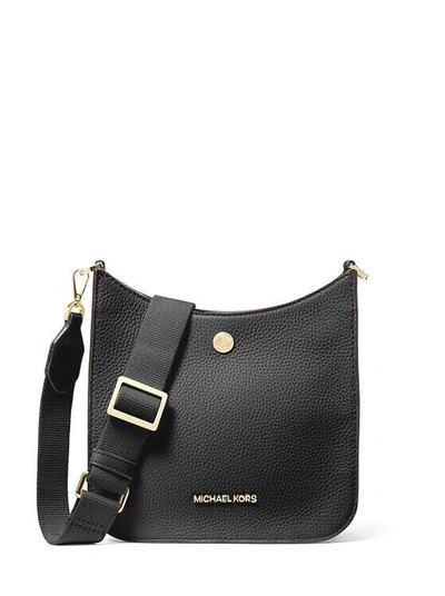 Pre-owned Michael Kors Small Leather Messenger Crossbody Bag Handbag Purse Shoulder Black