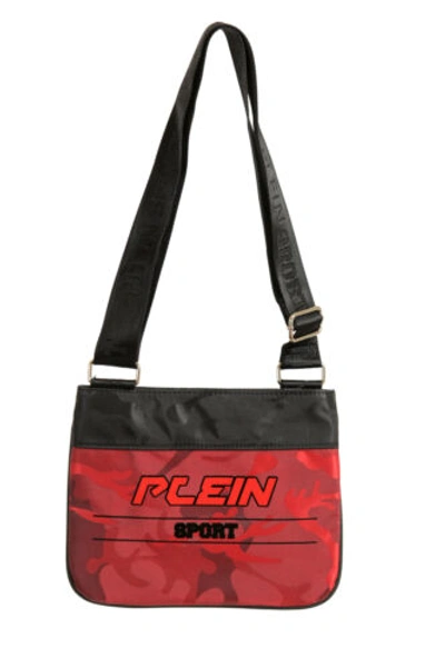 Pre-owned Plein Sport Unisex Red Military Print Crossbody Bag