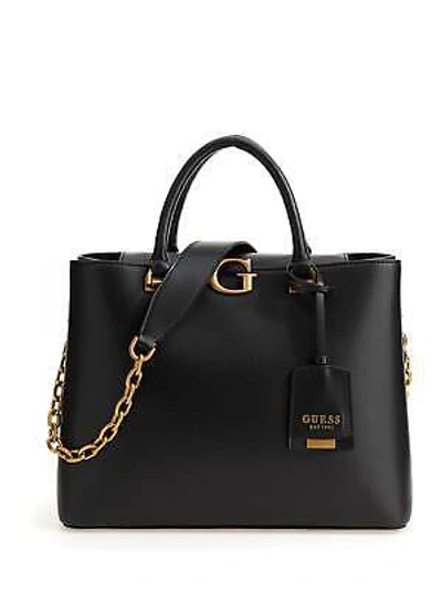 Pre-owned Guess Vibe Vb865823 Bag Shopper Bag Black In Big