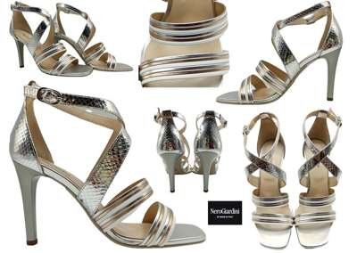Pre-owned Nerogiardini Women's Sandals Nero Giardini E012852de Elegant Shoes Casual Comfort High Heels
