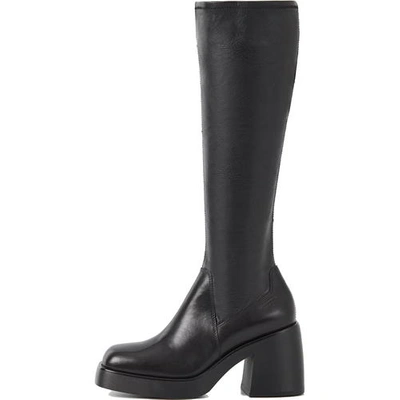 Pre-owned Vagabond Brooke Womens Ladies Black Tall Knee High Stretch Boots Size 3-8