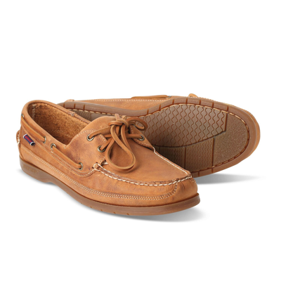 Pre-owned Sebago Mens  Schooner Crazy Horse Leather Docksides Boat Shoes