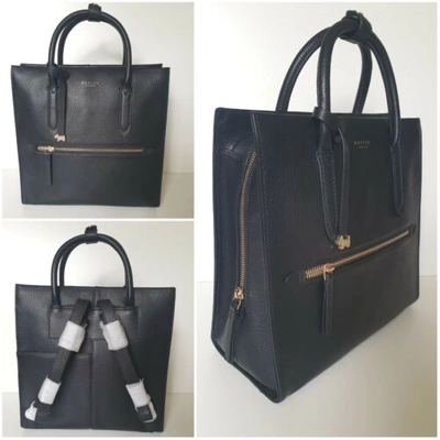 Pre-owned Radley Black Backpack. "arlington Court", Soft Leather, Medium. Rrp £249