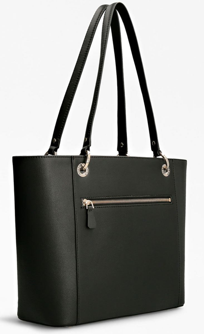 Pre-owned Guess Hwvg7879230 Noelle Elite Womens Tote Bag In Black