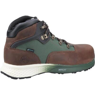 Pre-owned Timberland Pro Euro Hiker Composite Safety Boot Brown/green