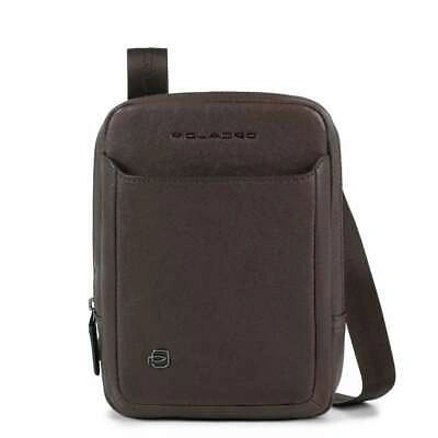 Pre-owned Piquadro Genuine  Bag Black Square Male Brown - Ca3084b3-tm