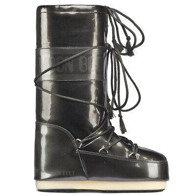 Pre-owned Moon Boot Unisex Adults Original Tecnica  Vinil Met Nylon Padded Boots All Sizes