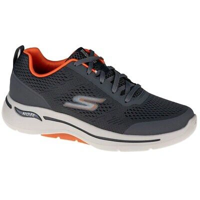 Pre-owned Skechers Shoes Universal Men  Go Walk Arch Fit 216116ccor Orange-graphite
