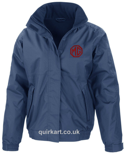 Pre-owned Quirkart Mg Embroidered Logo Bomber Jacket Classic Car Personalised Free P&p