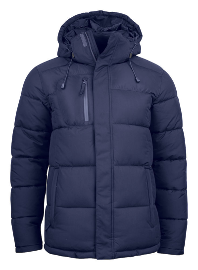 Pre-owned Clique Premium Mens Winter Coat - Waterproof - Heavily Padded - Navy/black/grey/xs-3xl