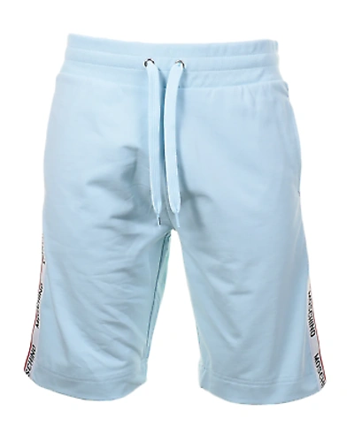 Pre-owned Moschino Underwear Side Taped Shorts Sky Blue