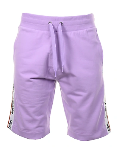 Pre-owned Moschino Underwear Side Taped Shorts Light Purple
