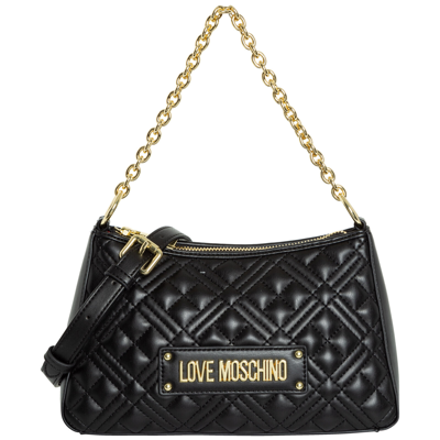 Pre-owned Moschino Love  Handbags Women Jc4135pp0ela0000 Black Small Lined Interior Bag