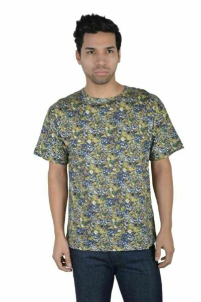 Pre-owned Msgm Men's Multi-color Floral Print Crewneck T-shirt Us S It 48