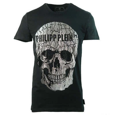 Pre-owned Black Philipp Plein Mtk4337 02  T-shirt