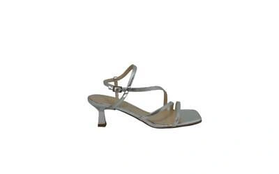 Pre-owned Gianmarco F. Gianmarco F Women's Sandals Low M245 (silver N.38)