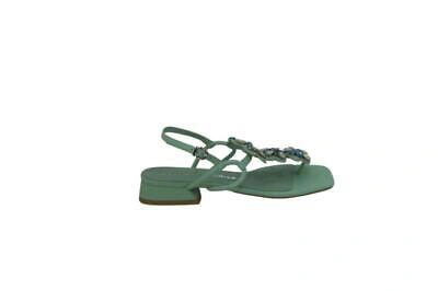 Pre-owned Luciano Barachini Ll308 Womens Flip Flops With Jewel (green Water N.38)