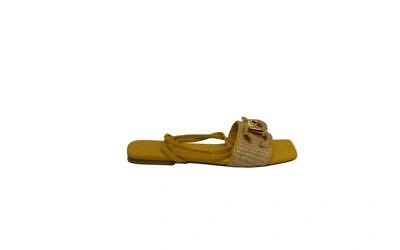 Pre-owned Bianca Di 2630 Women's Sandals Open (yellow N.38)